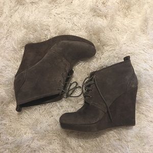 Jessica Simpson Suede Wedge Booties